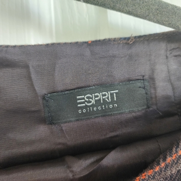 ESPRIT Plaid Wool Blend Skirt, 6 - Picture 3 of 7
